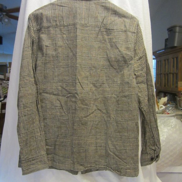 H&M PLAID JACKET SHIRT-ZIP FRONT W/POCKETS PLAID - Picture 5 of 12